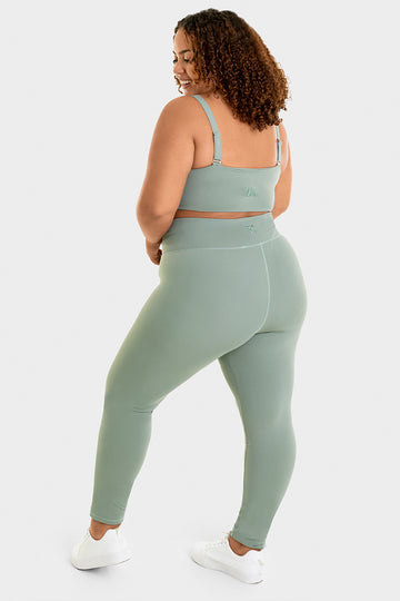 Bacon Active Long Legging V-Waist Leggings // Green